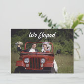 Faire-part Elopement de la mariée et de la chambre (Debout devant)