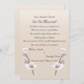 Faire-part Elopement des fleurs de cerise 2 (Devant / Derrière)