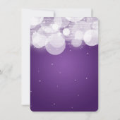 Faire-part Elopement Mariage Lumineuse & Étincelle Violet (Dos)