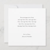 Faire-part Elopement moderne personnalisé avec pho (Dos)