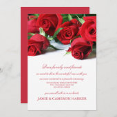 Faire-part Elopement Red Roses (Devant / Derrière)