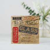 Faire-part Emballez-le ! Annonce de déménagement (Debout devant)