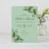 Faire-part Emerald Green (Debout devant)
