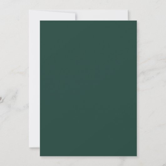 Faire-part Emerald Green Funny Wedding Enregistrer la date (Dos)