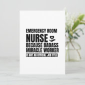 Faire-part Emergency room nurse (Debout devant)