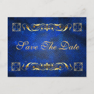 Faire-part Empereur Bleu Enregistrer La Date Carte Postale