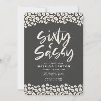 Empreinte de léopard soixante et sassy 60e anniver