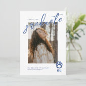 Faire-part Empreinte de panthère de l'Eastern Illinois et EIU (Debout devant)