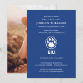 Faire-part Empreinte de panthère d'Eastern Illinois & EIU (Devant / Derrière)