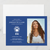 Faire-part Empreinte de panthère d'Eastern Illinois & EIU (Devant / Derrière)