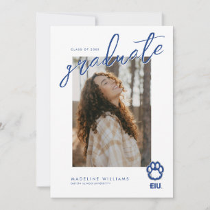 Faire-part Empreinte de panthère d'Eastern Illinois & EIU