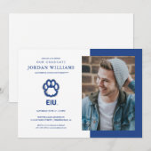 Faire-part Empreinte de panthère d'Eastern Illinois & EIU (Devant / Derrière)