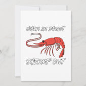 Faire-part En Doute, crevettes sortent (Devant)