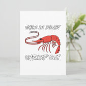 Faire-part En Doute, crevettes sortent (Debout devant)