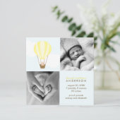 Faire-part En haut, en haut et en bas ! Annonces de bébé ball (Debout devant)