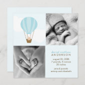 Faire-part En haut, en haut et en bas ! Annonces de naissance (Devant / Derrière)