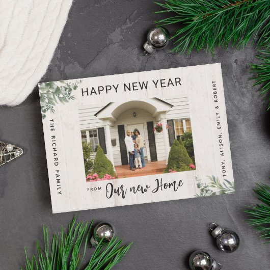 Faire-part En ligne Nous avons déménagé le Nouvel An Faire-pa