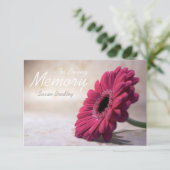 Faire-part En Mémoire Amoureuse Service Floral Memorial (Debout devant)