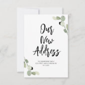 faire-part en mouvement du feuillage vert (Devant)