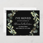 Faire-part en mouvement Eucalyptus Verdure Aquarel (Devant / Derrière)