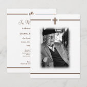 Faire-part En souvenir de la mort religieuse Photo (Devant / Derrière)