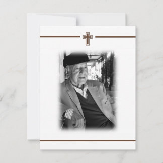 Faire-part En souvenir de la mort religieuse Photo