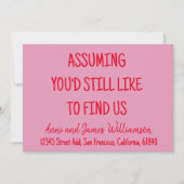 Faire-part En supposant que vous aimeriez toujours nous trouv (Devant)