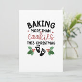 Faire-part Enceinte pour Noël : Plus que des Biscuits à Cuire (Debout devant)