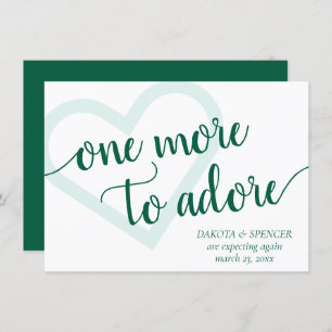 Faire-part Encore une à admirer   Chasseur Coeur Vert Nouveau