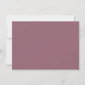 Faire-part Encore une à admirer | Dusty Mauve Grossesse rose (Dos)
