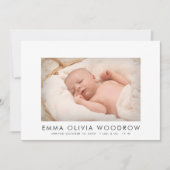 Faire-part Enfant moderne 4 Photo Collage Naissance (Devant)