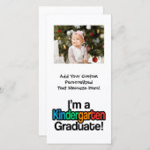 Faire-part Enfants colorés Diplôme de maternelle (Devant / Derrière)