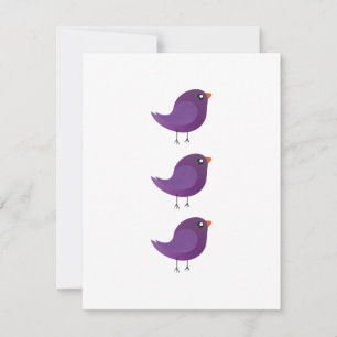 Faire-part Enfants oiseau mignon