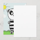 Faire-part Enfants Panda (Devant / Derrière)
