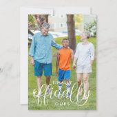 Faire-part Enfin officiellement notre 2 adoption photo (Devant)