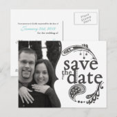 Faire-part Enregistrer de base la carte postale Date (Devant / Derrière)