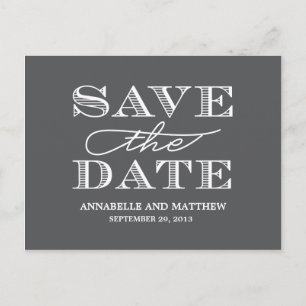 Faire-part Enregistrer en gras la carte postale Date