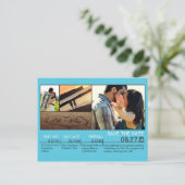 Faire-part Enregistrer la carte postale Date (Debout devant)