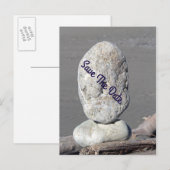 Faire-part Enregistrer La Carte Postale Date (Devant / Derrière)