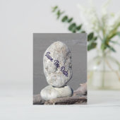 Faire-part Enregistrer La Carte Postale Date (Debout devant)