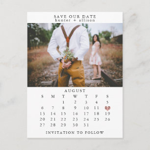Faire-part Enregistrer la carte postale Date