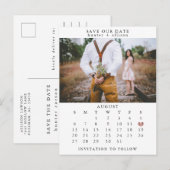 Faire-part Enregistrer la carte postale Date (Devant / Derrière)