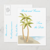 Faire-part Enregistrer la carte postale Date (Devant / Derrière)