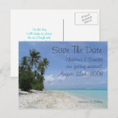 Faire-part Enregistrer La Carte Postale Date (Devant / Derrière)