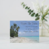 Faire-part Enregistrer La Carte Postale Date (Debout devant)