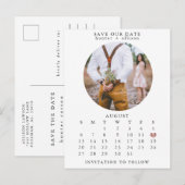 Faire-part Enregistrer la carte postale Date (Devant / Derrière)