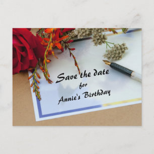 Faire-part Enregistrer La Carte Postale Date Annonce