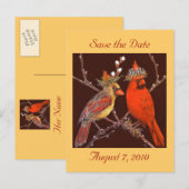 Faire-part Enregistrer la carte postale date avec couple card (Devant / Derrière)