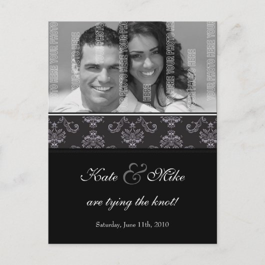 Faire-part Enregistrer la carte postale Date | E1 (Devant)