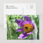 Faire-part Enregistrer La Carte Postale Date Pasque Flower Ph (Devant / Derrière)